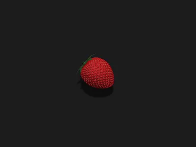 Strawberry 3d 3d animation 3d art 3d fruit animation design fruit graphic art graphic design graphicdesign illustration redfruit strawberry