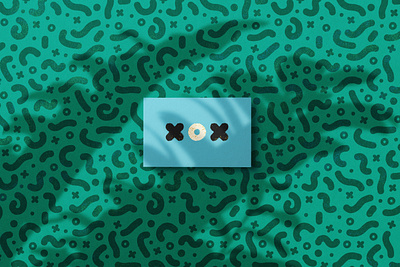 Funky Pattern 🦠 art direction brand branding business card business card mockup flat graphic deisgn identity illustration logo pattern pattern design print