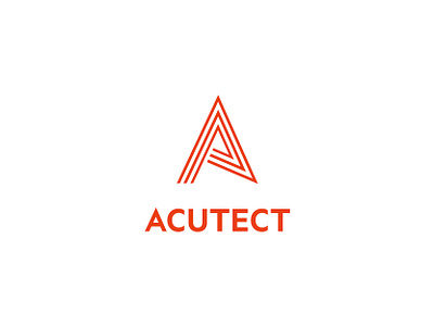 Acutect identity vertical lockup brand identity branding brandmark identity design logo visual identity