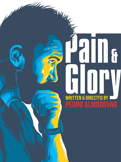 Pain & Glory branding design illustration logo movie movie poster poster art poster design posters vector