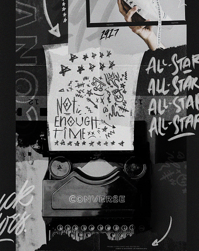 CONVERSE // All Star branding design illustration type typography