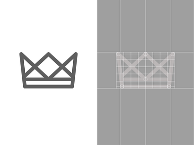 JQ Logo Design with grid branding crown design grid grid design grid layout grid logo illustrator logo logo design logodesign queen royalty vector