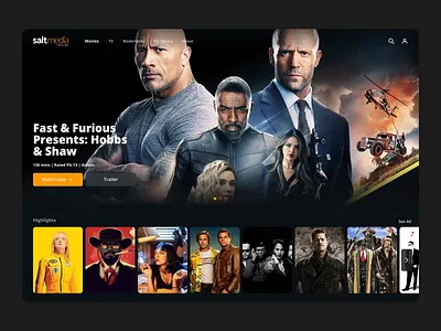 On demand video platform app branding interactiondesign responsive ui design ux web design webdesign website website design