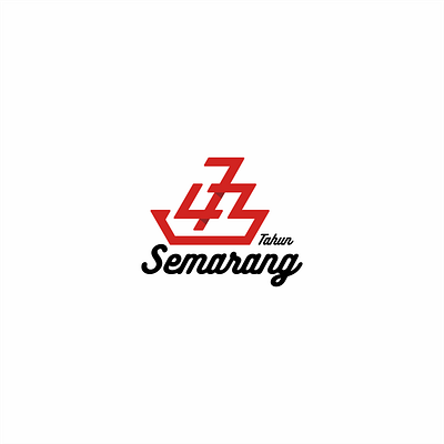 473th Anniversary of Semarang branding graphic design indonesia line art logo minimalism typography vector