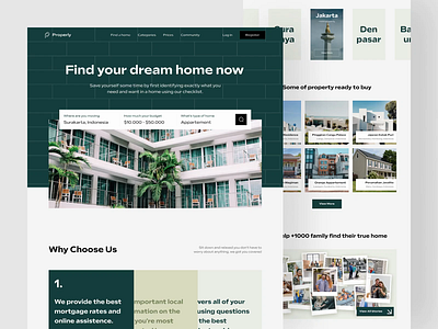 Properly - Real Estate Website (Live 🔥) animation card development green home hotel landing page design property real estate real estate landing page real estate website realtor travel ui web design webflow website website design website template website ui design