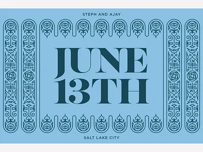 S&A Save the Date affinity designer blue illustration invitation line art save the date wedding