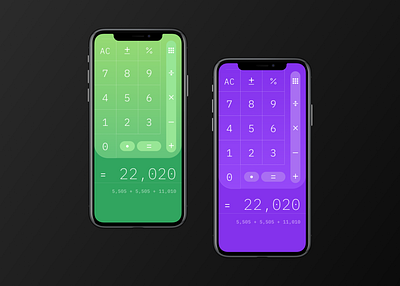 Calculator app calculator colorful dailyui design designer gradient icon ios phone ui ux vector