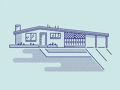 House home house house illustration line modern