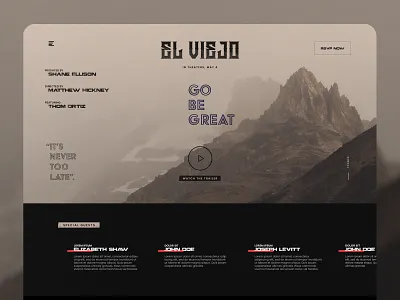 elviejo concept design flat icon interaction minimal rsvp typography ui ux web web design