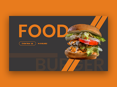 Food ft. Burger burger card concept food food delivery