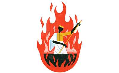 Meet the Hyena man of Ethiopia -- Culture Trip architecture colour design editoral editorial illustration ethiopia fire illustration print travel