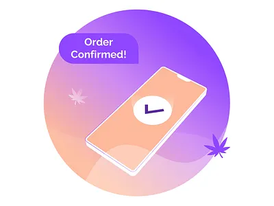 Illustrator practice art confirmation confirmed design gradient gradient color graphic design illustration illustrator lighting mobile mobile app mobile app design mobile design order ui ux vector wave web