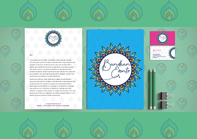 Bandhan Events_Wedding Planners brand identity branding branding and identity branding design design grahic design graphicdesign illusrator illustrator logo logodesign photoshop print design