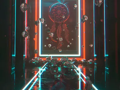 dreamcatchers 3d c4d c4dfordesigners illustration octane octanerender poster surreal visual
