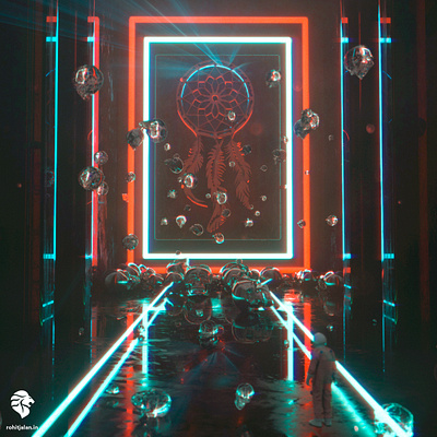 dreamcatchers 3d c4d c4dfordesigners illustration octane octanerender poster surreal visual