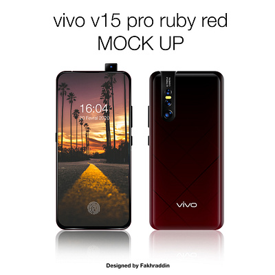 Phone mock up (Vivo) app branding design illustration logo vector