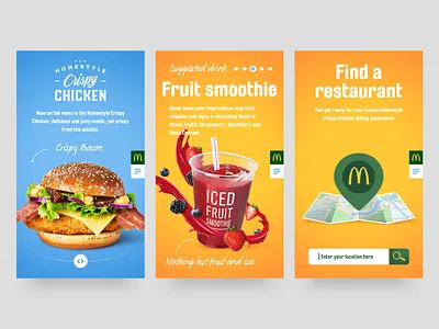 McDonald's Homestyle mobile site asset creation creative design homestyle crispy chicken image manipulation layout mcdonalds responsive design ui design web design