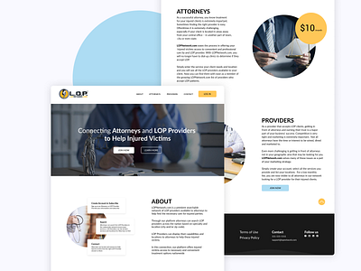 LOP network - Landing page landingpage ui ux web web app yellow