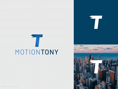 MotionTony brand branding clean conceptual design identity lettermark logo minimal modern monogram simple typography