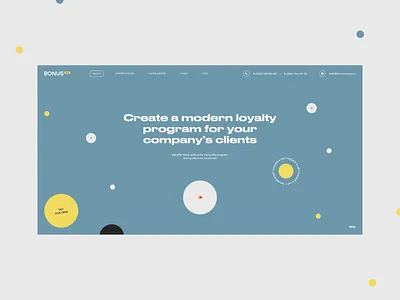 Bonus plus bonus clean concept design loyalty program site ui ux web