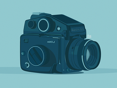 Mamiya 645 adobe illustrator analogue camera colortrends2020 design digital digital art drawing illustration illustrator lights mamiya photographers photography shadows vector