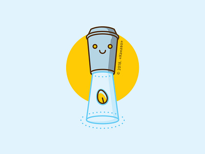 Sticker #1 for cafe Cacavo art branding character design icon illustration stiker vector