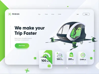 FROGS - Indonesia Transportation Disruptor animation app branding dashboard drone gradient illustration landing page taxi app transportation ui ux web design website websites