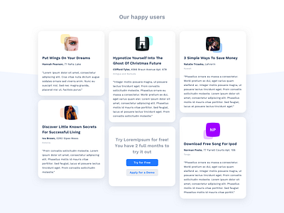 Happy users productdesign ui uiux ux visual websites