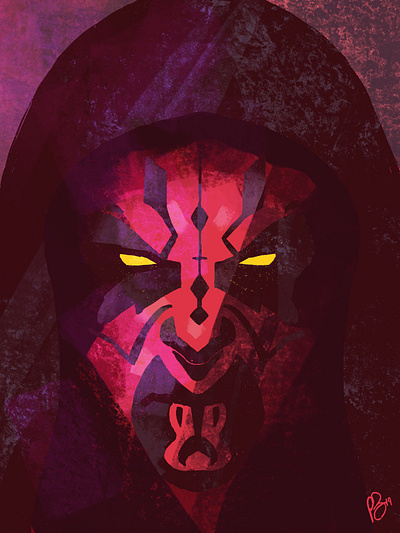 Darth Maul Painting art character darth maul illustration painting sith star wars