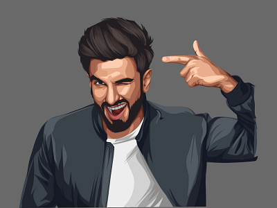 Ranveer Singh Vector Illustration actor design illustration indian letsvectorize photo to vector vector vectorart vectorise