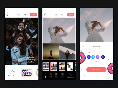 Photo assistant app design ui