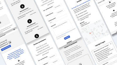 Wireframes - Speech Therapist - Responsive Website homepage design lo fi logopedia low fidelity mobile speech therapist ui ui design ux website wireframe