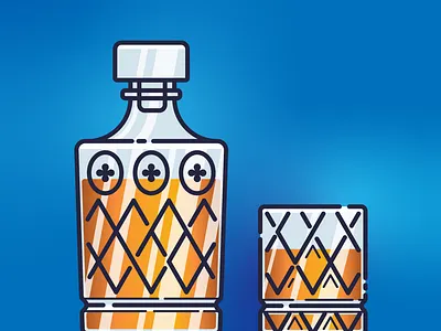A wee dram alcohol dram drink geometric illustration scotch scotland whiskey whisky