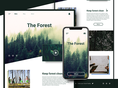 The Forest @uiux @webdesign @prototyping @uxui @web @prototyping @uxui @webdesign @prototyping branding design flat ui ux web website