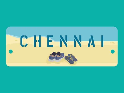 License plate Rebound car chennai design figma flat design illustration license warmup