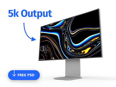 XDR Monitor FREE .psd Mockup free mockup free psd mockup mockup psd xdr xdr monitor