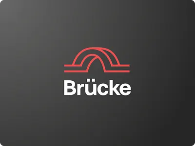 Brücke branding clean design flat identity logo logotype mark minimal symbol