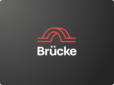 Brücke branding clean design flat identity logo logotype mark minimal symbol