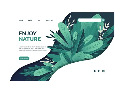nature app art branding design digital icon illustration illustrator mountain ui web