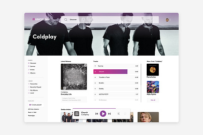 Music Player UI app coldplay dashboard design dashboard ui design music music app music player music player ui spotify ui uidesign uiux uiux design ux uxdesign uxdesigner web