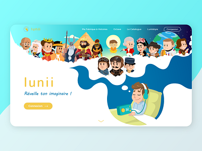 Web redesign for Lunii branding design designer education education app illustration illustrator kid landing landing page ui ui design ui designer uidesign ux web web design web designer webdesign website