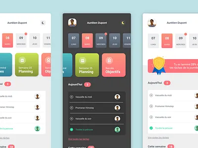 [UI DESIGN] To-Do App app branding flat design identity illustration illustrator logo ui ux vector