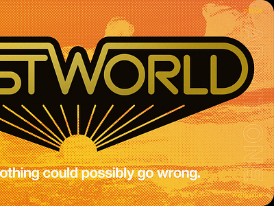 WESTWORLD TICKET design logo ticket type typography