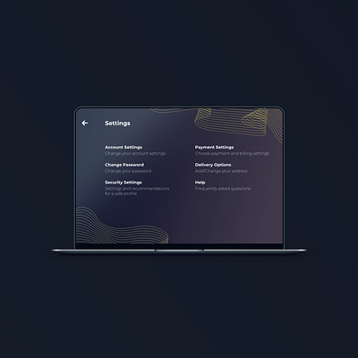 Setting page adobexd challenge daily ui dailyui dailyui007 design settings settings page settings ui ui web