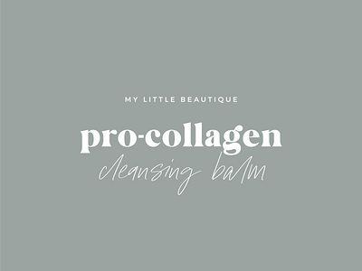 My Little Beautique Product Branding balm beauty cream lotion packaging script script font skin skincare typography