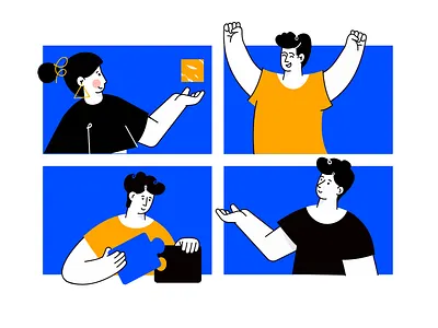 Character design affinity designer character clean illustration simple vector