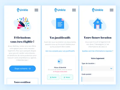 Unkle mobile layout guarantor mobile mobile ui mockup product design web design xd