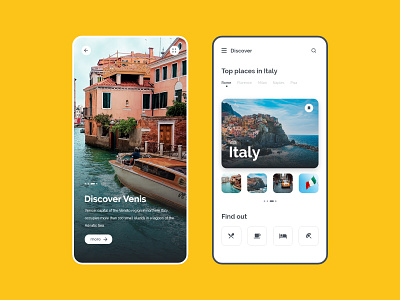 Discover places : Daily UI Design app app design design interface minimalist ui ui design ui design uidaily uidailychallenge uiux uiuxdesign user ux