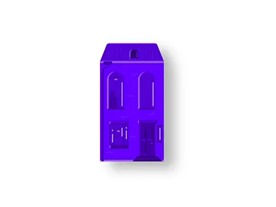 House Facade design flat illustration landscape vector