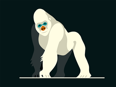 Gorilla animal artwork demet kural design gorilla illustration illustrator vector